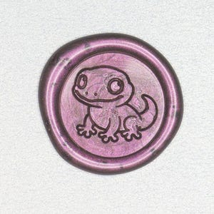 Mini sello de lacre de geco: un sello decorativo para etiquetas de regalo / Crabsupply™