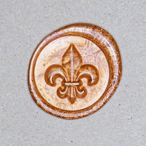 Cachet de cire Fleur de lys – Conception maison originale | Crabsupply™
