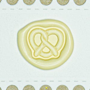 Mini sello de lacre de pretzel: un sello decorativo para etiquetas de regalo / Crabsupply™