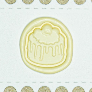 Mini sello de lacre con forma de pastelito batido: un bonito sello decorativo para etiquetas de regalo / Crabsupply™