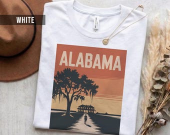 Alabama Retro Design Tshirt , Soft Cotton (Unisex S-2XL)