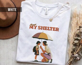 Retro Mom and Child T-Shirt - Soft Cotton Unisex Fit