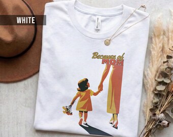 Mom and Child Shirt: Retro Design (Unisex Soft Cotton S-2XL)