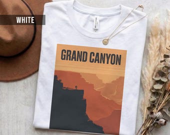 Camiseta retro del Gran Cañón - Algodón suave, ropa informal