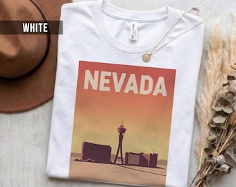 Camiseta Nevada Retro Design, algodón suave (Unisex S-2XL)