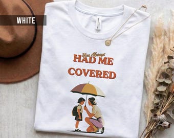 Mom and Child Shirt: Meaningful Retro Artwork - Unisex Cotton Tee