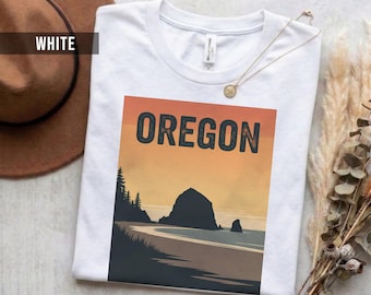 Camiseta Oregon Retro Design, algodón suave (Unisex S-2XL)