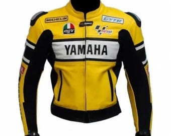 Chaqueta de cuero para motocicleta Yamaha