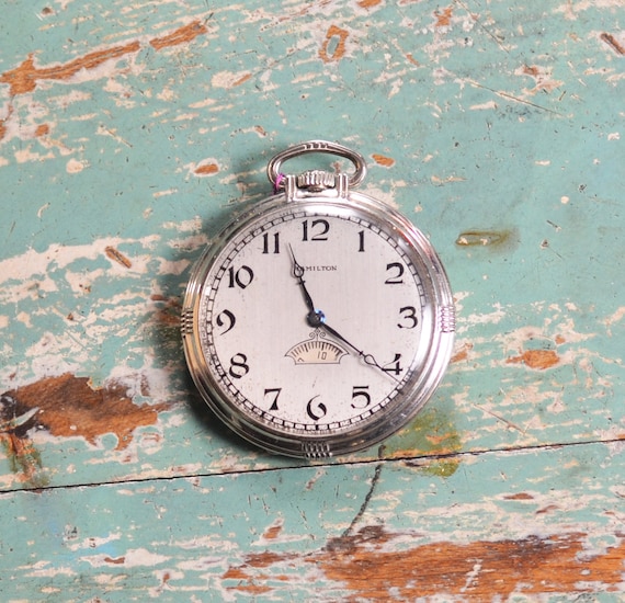 Gents 1930s Hamilton gold filled pocket watch. - image 1