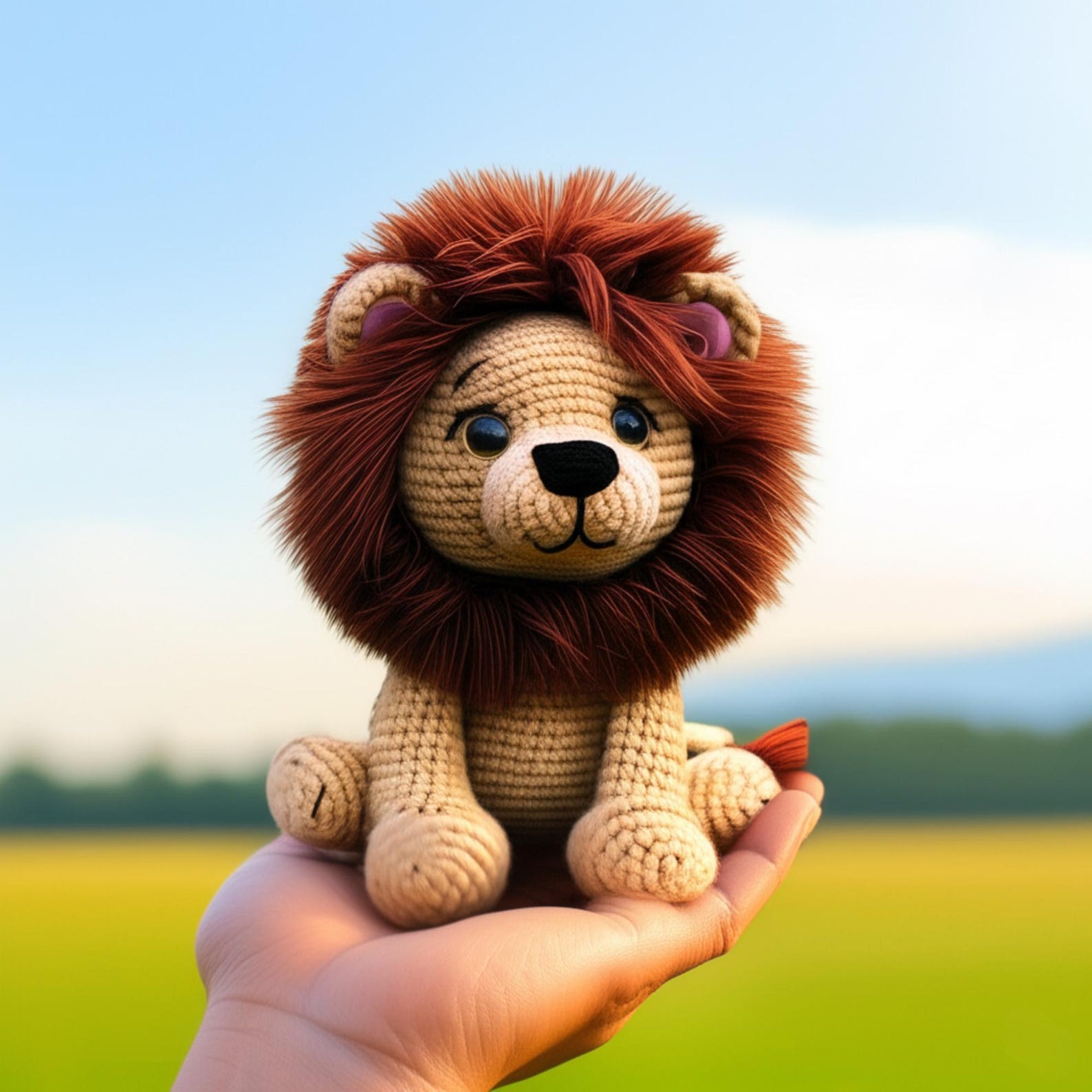 Lion Crochet Pattern , Amigurumi Mini Jungle Animal Crochet PDF Ebook ...