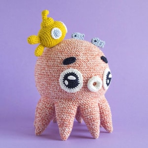 Octopus Amigurumi Crochet Pattern - Cute Sea Animal Toy DIY Softie Tutorial for Beginners & Experts