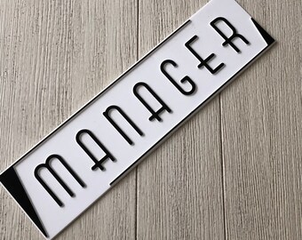 Old Sign Manager Vintage Signage Art Deco Font
