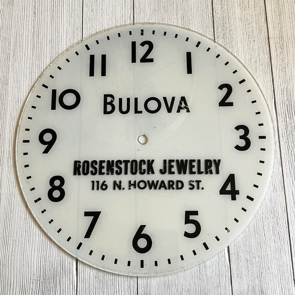 Glass Clock Face Etsy