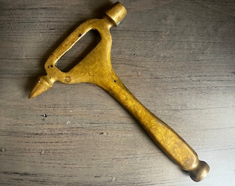 Brass Muddler Hammer Ice Chipper & Bottle Opener Vintage Bar Tool