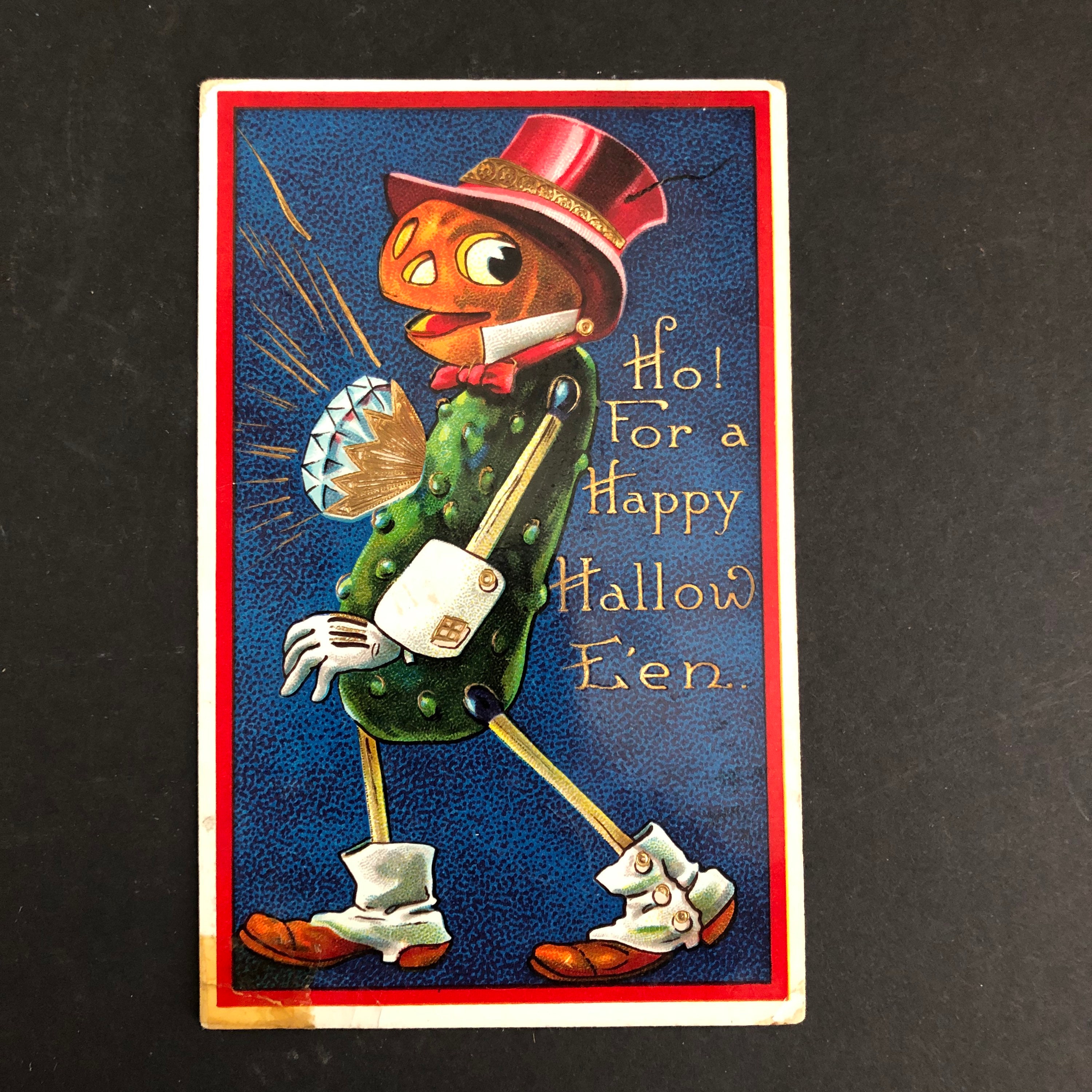 Dibujo De Halloween En Una Arta Postal de halloween - Etsy México