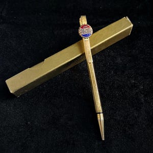 Pepsi Cola Mechanical Pencil Vintage Cross Century Advertising Joe Branham Tulsa OK Original Box