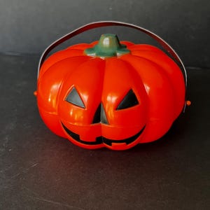 Halloween Candy Container Vintage Jack O Lantern JOL Party Decoration