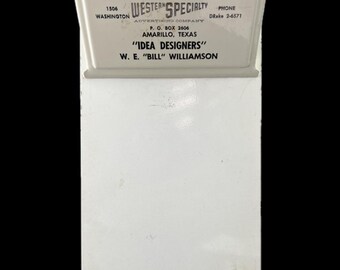 Metal Clipboard Vintage Small Western Specialty Photo Display Industrial Advertising