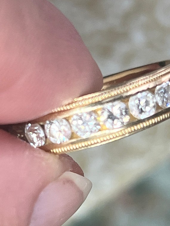 Over 1 Carat Diamond Ring Wedding Band Anniversar… - image 3