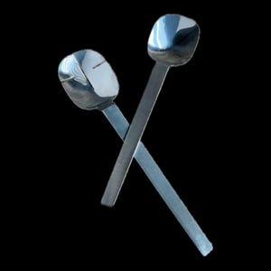 Arthur Salm Stainless Serving Salad Set & Case Mood Moderne Modernist Mid-Century MCM