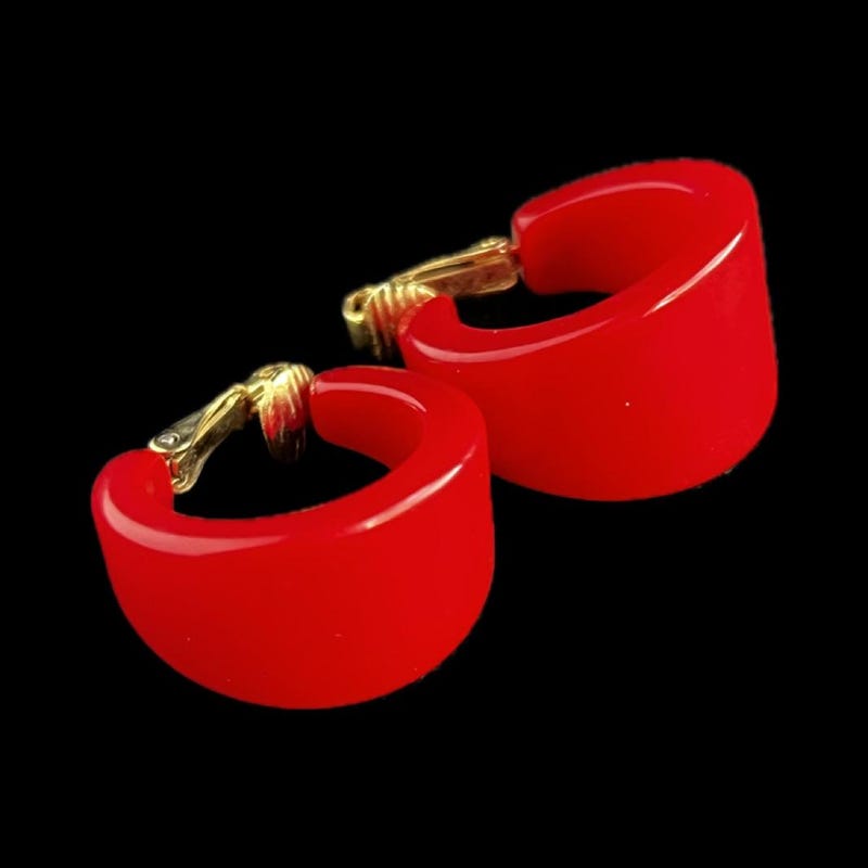 Multi Color Bakelite Earrings main image 0