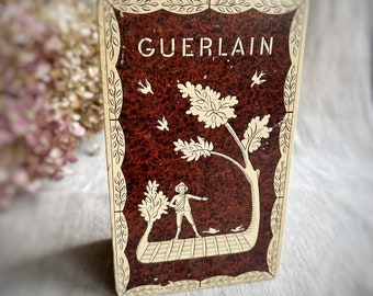 Vintage Guerlain Perfume Box French Scent Paris Repurpose as Ring Jewelry Gift Presentation