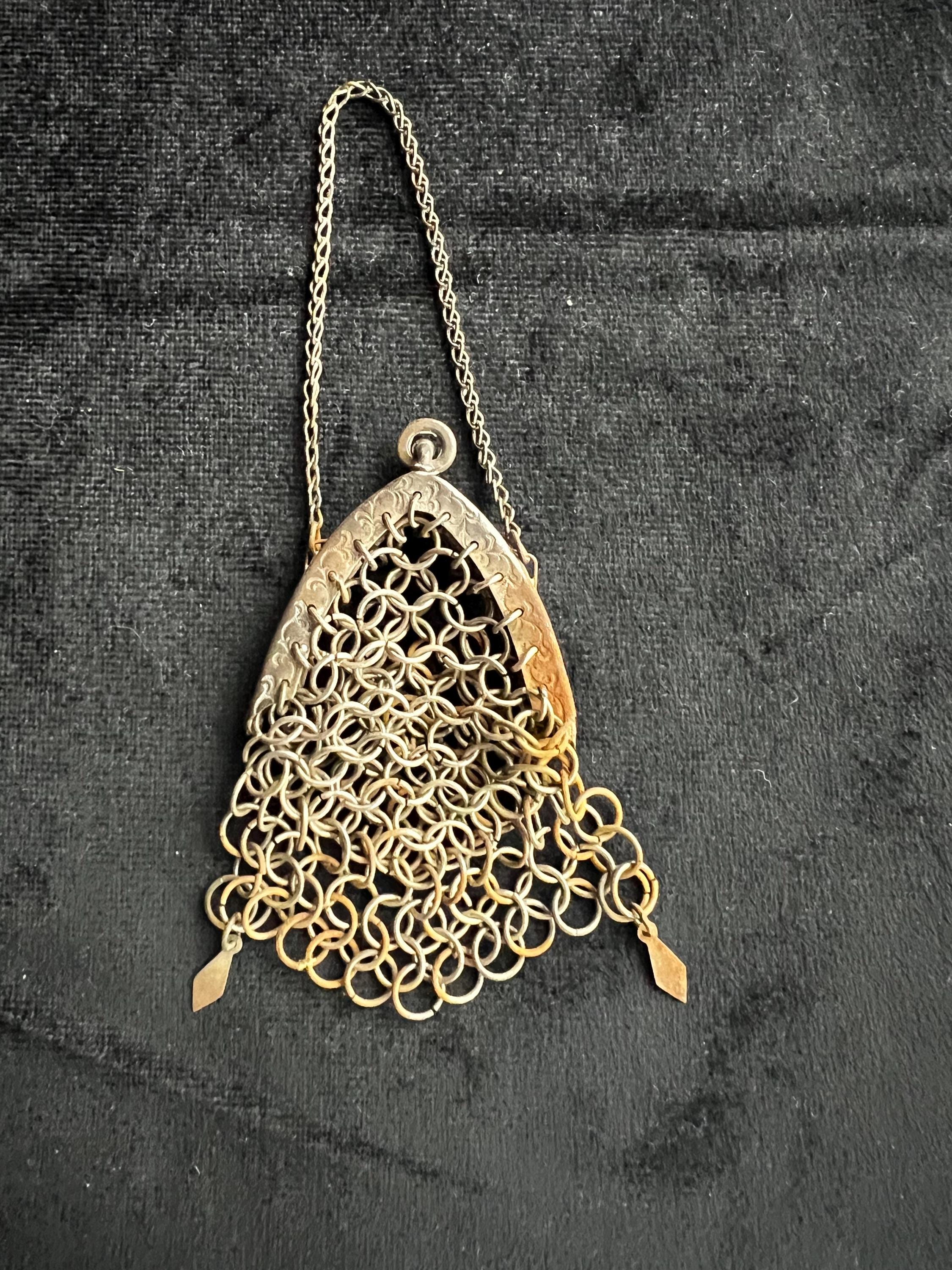 Mesh Purse Tiny Vintage Chainmail Metal Chain Mail Coin Bag - Etsy