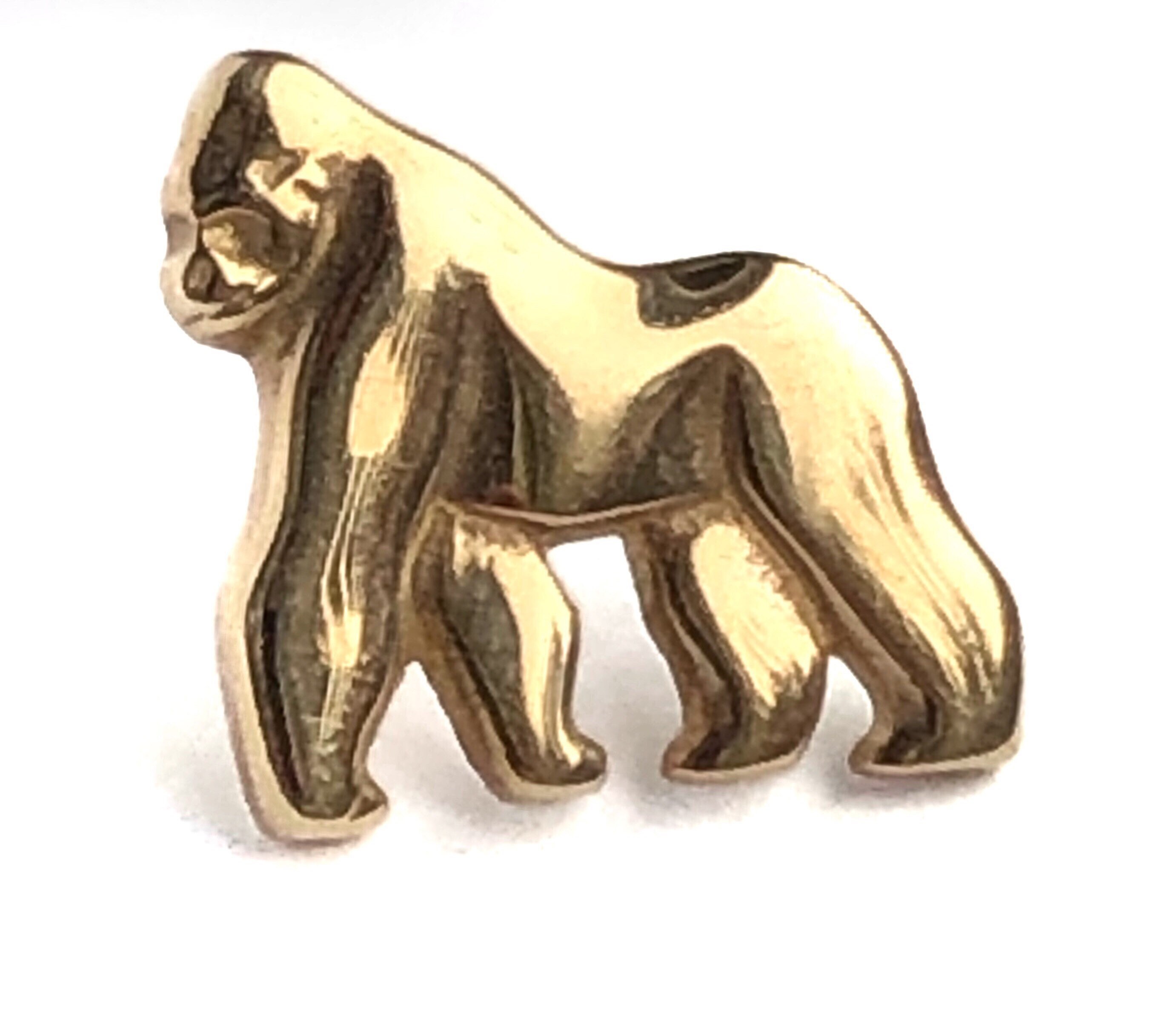James Avery 14k Gold Gorilla Pin Retired Fine Jewelry