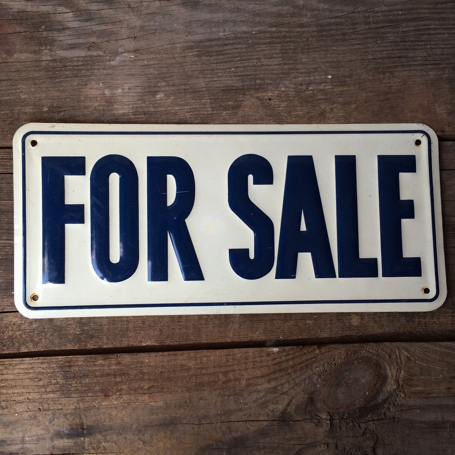 For Sale Sign Vintage Metal Industrial Wall Decor