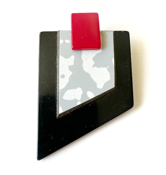 Neiman Marcus Modernist Pin Vintage Lucite Italy … - image 1