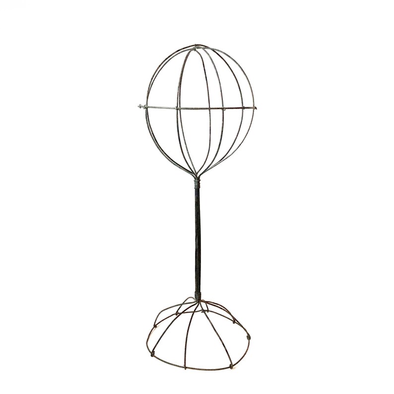 Vintage Wire Hat Stand 17 Millinery Shop Display Head Form Etsy