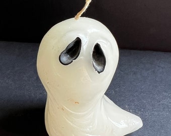 Big Eyed Ghost Vintage Halloween Candle Spooky