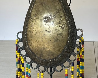 Bronze Yoruba Medicine Bag Antique African Pouch Early Ethnographic Apothecary