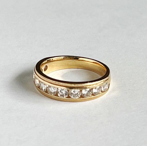 Over 1 Carat Diamond Ring Wedding Band Anniversar… - image 7