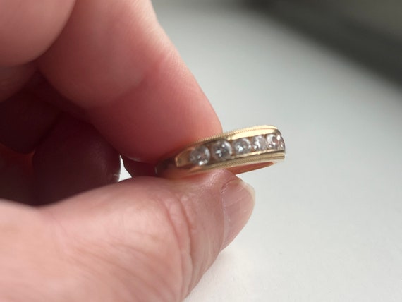 Over 1 Carat Diamond Ring Wedding Band Anniversar… - image 5