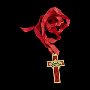 Vintage Knights Templar Medal Jewel Masonic Cross York Rite Freemasons