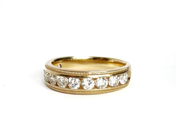 Over 1 Carat Diamond Ring Wedding Band Anniversar… - image 1