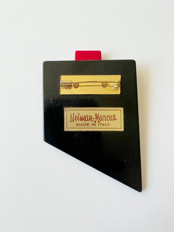 Neiman Marcus Modernist Pin Vintage Lucite Italy … - image 2