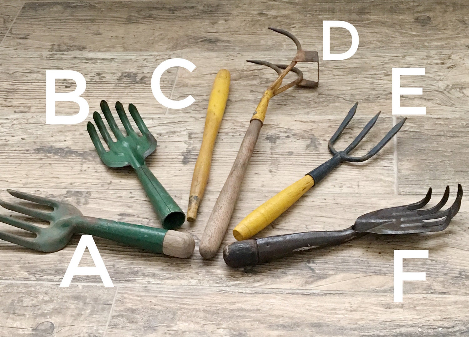 Vintage Rustic Hand Tool for Spring Gardening - Your Choice
