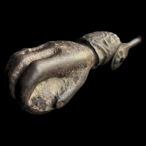 Victorian Hand Door Knocker Cast Iron Antique Hardware