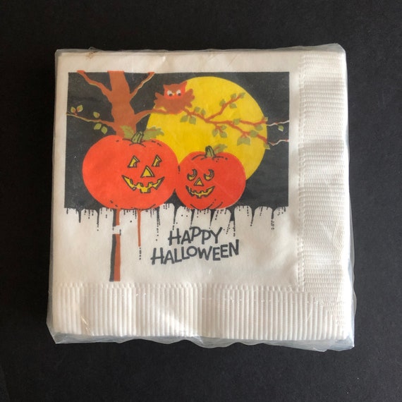 12 tovaglioli con teschi per Halloween 33x33cm