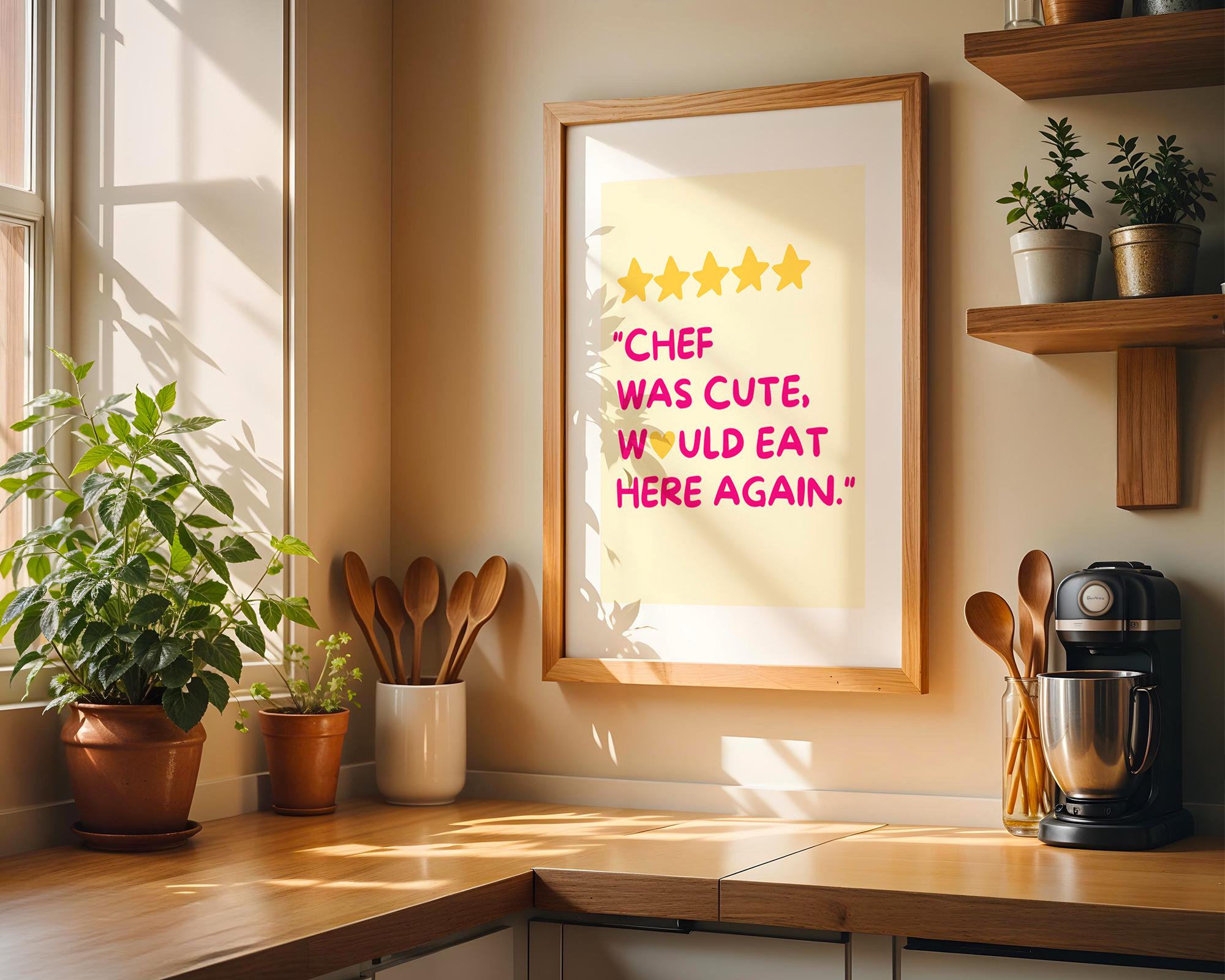 Fun Kitchen Posters Funny Kitchen Poster, Cute Kitchen Wall Art, Retro Kitchen Decor ...