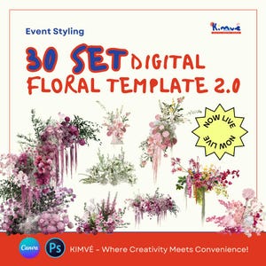 30 SET DIGITAL FlORAL TEMPLATE 2.0