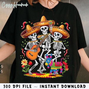 Esqueleto engraçado Cinco de Mayo PNG, Festa Mexicana Taco PNG, Esqueleto Dabbing PNG, Laço Coquete Cinco de Mayo PNG, Tequila México PNG