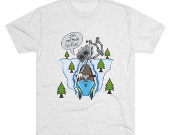 Snöskoter Unisex Tri-Blend T-shirt: Vintersportkläder