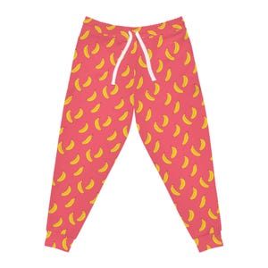 Banana Print Athletic Joggers: Comfy Fruit Patterned Sweatpants image 3