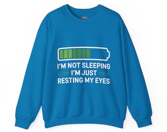 Sweat-shirt drôle avec citation pour la sieste : Resting My Eyes, tenue de détente unisexe