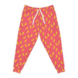 Banana Print Athletic Joggers: Comfy Fruit Patterned Sweatpants image 2