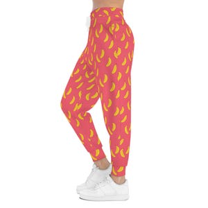 Banana Print Athletic Joggers: Comfy Fruit Patterned Sweatpants image 6