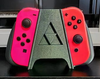 Zelda Triforce Joy-Con Stand – 3D Printed Controller Holder for Switch